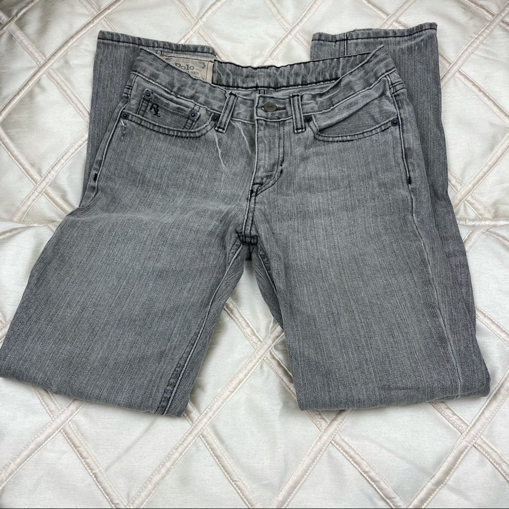Polo Ralph Lauren Dungarees Gray Skinny Jeans 12